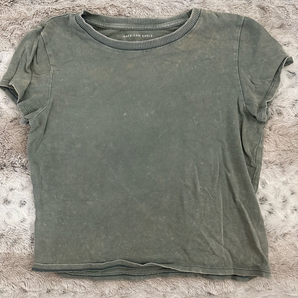 American Eagle green crop top